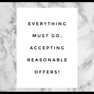 Everything must go! Moving sale!